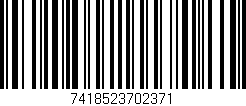 Código de barras (EAN, GTIN, SKU, ISBN): '7418523702371'