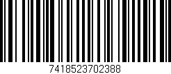 Código de barras (EAN, GTIN, SKU, ISBN): '7418523702388'