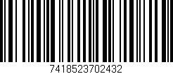 Código de barras (EAN, GTIN, SKU, ISBN): '7418523702432'