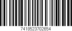 Código de barras (EAN, GTIN, SKU, ISBN): '7418523702654'