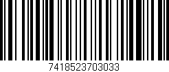 Código de barras (EAN, GTIN, SKU, ISBN): '7418523703033'