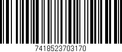 Código de barras (EAN, GTIN, SKU, ISBN): '7418523703170'