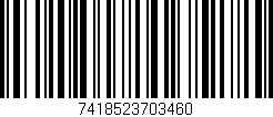 Código de barras (EAN, GTIN, SKU, ISBN): '7418523703460'
