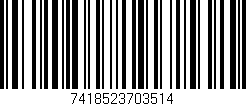 Código de barras (EAN, GTIN, SKU, ISBN): '7418523703514'