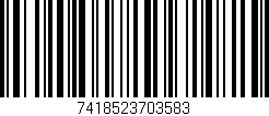Código de barras (EAN, GTIN, SKU, ISBN): '7418523703583'