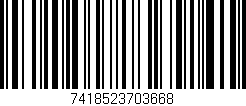 Código de barras (EAN, GTIN, SKU, ISBN): '7418523703668'