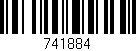 Código de barras (EAN, GTIN, SKU, ISBN): '741884'