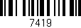 Código de barras (EAN, GTIN, SKU, ISBN): '7419'