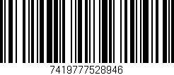 Código de barras (EAN, GTIN, SKU, ISBN): '7419777528946'