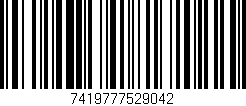 Código de barras (EAN, GTIN, SKU, ISBN): '7419777529042'