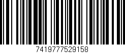 Código de barras (EAN, GTIN, SKU, ISBN): '7419777529158'