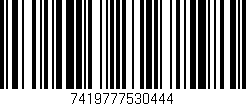 Código de barras (EAN, GTIN, SKU, ISBN): '7419777530444'