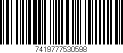 Código de barras (EAN, GTIN, SKU, ISBN): '7419777530598'
