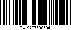 Código de barras (EAN, GTIN, SKU, ISBN): '7419777530604'