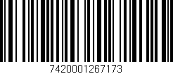 Código de barras (EAN, GTIN, SKU, ISBN): '7420001267173'
