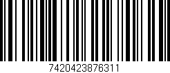 Código de barras (EAN, GTIN, SKU, ISBN): '7420423876311'