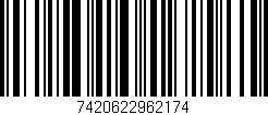 Código de barras (EAN, GTIN, SKU, ISBN): '7420622962174'