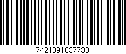 Código de barras (EAN, GTIN, SKU, ISBN): '7421091037738'