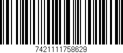 Código de barras (EAN, GTIN, SKU, ISBN): '7421111758629'