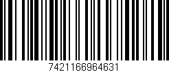 Código de barras (EAN, GTIN, SKU, ISBN): '7421166964631'