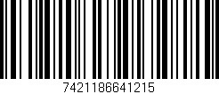 Código de barras (EAN, GTIN, SKU, ISBN): '7421186641215'