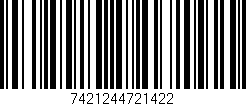 Código de barras (EAN, GTIN, SKU, ISBN): '7421244721422'