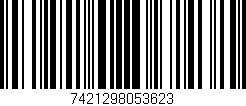 Código de barras (EAN, GTIN, SKU, ISBN): '7421298053623'