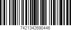 Código de barras (EAN, GTIN, SKU, ISBN): '7421342690446'