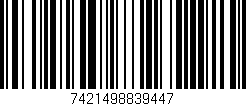 Código de barras (EAN, GTIN, SKU, ISBN): '7421498839447'