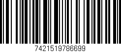 Código de barras (EAN, GTIN, SKU, ISBN): '7421519786699'