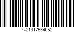Código de barras (EAN, GTIN, SKU, ISBN): '7421617564052'