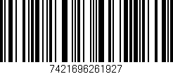 Código de barras (EAN, GTIN, SKU, ISBN): '7421696261927'