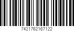 Código de barras (EAN, GTIN, SKU, ISBN): '7421762167122'
