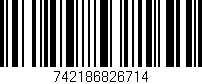 Código de barras (EAN, GTIN, SKU, ISBN): '742186826714'