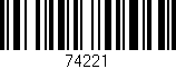 Código de barras (EAN, GTIN, SKU, ISBN): '74221'