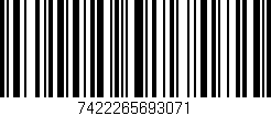 Código de barras (EAN, GTIN, SKU, ISBN): '7422265693071'