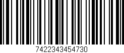 Código de barras (EAN, GTIN, SKU, ISBN): '7422343454730'