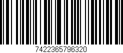 Código de barras (EAN, GTIN, SKU, ISBN): '7422365796320'