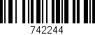 Código de barras (EAN, GTIN, SKU, ISBN): '742244'