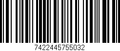 Código de barras (EAN, GTIN, SKU, ISBN): '7422445755032'