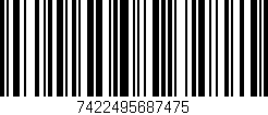 Código de barras (EAN, GTIN, SKU, ISBN): '7422495687475'
