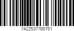Código de barras (EAN, GTIN, SKU, ISBN): '7422537780751'
