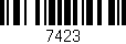 Código de barras (EAN, GTIN, SKU, ISBN): '7423'