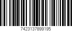 Código de barras (EAN, GTIN, SKU, ISBN): '7423137899195'