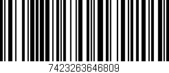 Código de barras (EAN, GTIN, SKU, ISBN): '7423263646809'