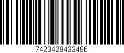 Código de barras (EAN, GTIN, SKU, ISBN): '7423429433496'