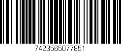 Código de barras (EAN, GTIN, SKU, ISBN): '7423565077851'