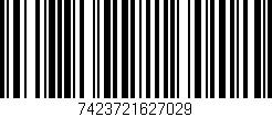 Código de barras (EAN, GTIN, SKU, ISBN): '7423721627029'