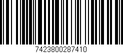 Código de barras (EAN, GTIN, SKU, ISBN): '7423800287410'