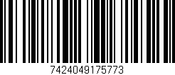 Código de barras (EAN, GTIN, SKU, ISBN): '7424049175773'
